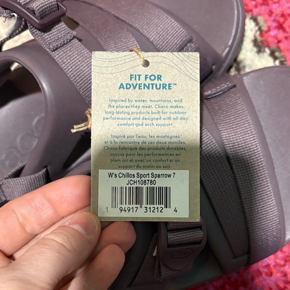 Chaco Adjustable Strap Sandals — Plum - Picture 4 of 4